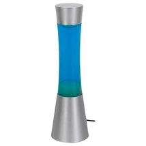 Lampa decor Rabalux MINKA Gy6.35 20W inclus metal argintiu cu abajur sticla albastrustil decor IP20 - 7029