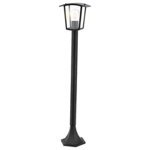 Stalp exterior Rabalux TAVERNA E27 aluminiu negru cu abajur plastic transparentstil clasic IP44 - 7129