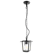 Pendul exterior Rabalux TAVERNA E27 aluminiu negru cu abajur plastic transparentstil clasic IP44 - 7130