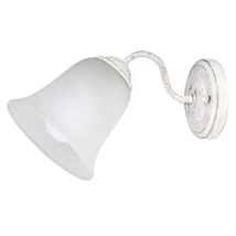 Aplica de perete Rabalux FABIOLA E27 metal alb antic cu abajur sticla sticla opalstil vintage IP20 - 7259