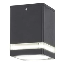 Plafoniera exterior Rabalux ZOMBOR GU10 aluminiu antracit cu abajur plastic transparentstil modern IP54 - 7818