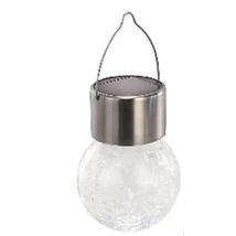 Solar Rabalux YOLA LED metal crom satinat cu abajur sticla transparentstil modern IP44 - 7850