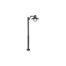 Stalp exterior Rabalux ALMADA E27 aluminiu maro cu abajur plastic transparentstil modern IP44 - 7886