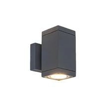 Aplica exterior Rabalux BUFFALO GU10 aluminiu antracit cu abajur sticla transparentstil minimalist IP54 - 7888
