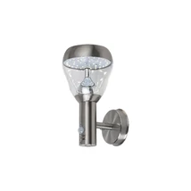 Aplica exterior cu senzor de miscare Rabalux AMALFI LED otel inoxidabil crom satinat cu abajur plastic transparentstil traditional IP44 - 7920
