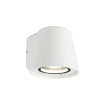 Aplica exterior Rabalux MANDAL GU10 aluminiu alb mat cu abajur sticla transparentstil modern IP54 - 7960