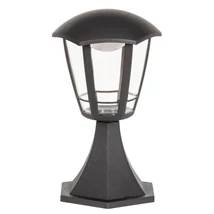 Stalp exterior Rabalux SORRENTO LED 8W plastic negru mat cu abajur plastic transparentstil traditional IP44 - 8127