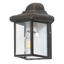 Aplica exterior Rabalux NORVICH E27 aluminiu auriu antic cu abajur sticla transparentstil clasic IP43 - 8754
