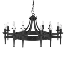 CARTWHEEL - Searchlight-24212-12BK - Candelabru