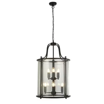 BEVELLED LANTERN - Searchlight-3068-8BK - Pendul