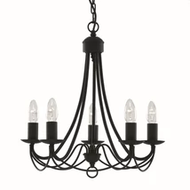 MAYPOLE - Searchlight-6345-5BK - Candelabru