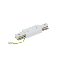Conector cu alimentare pentru sistem cu sina monofazata Nowodvorski Profile, plastic, alb - TL-10225