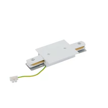 Conector cu alimentare pentru sistem cu sina incastrata monofazata Nowodvorski Profile, plastic, alb - TL-10227