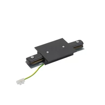 Conector cu alimentare pentru sistem cu sina incastrata monofazata Nowodvorski Profile, plastic, negru - TL-10228