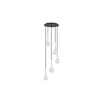 Pendul Nowodvorski Karo, metal, sticla, negru, G9 - TL-10303