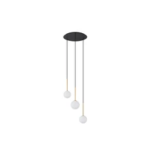 Pendul Nowodvorski Karo, metal, sticla, negru, G9 - TL-10304