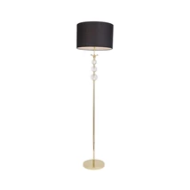 Lampadar Zuma REA E27, textil, negru - ZU-RLL93163-1GB
