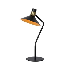 Veioza Lucide PEPIJN stil modern otel negru auriu mat-alama forma triunghi E14 IP20 - 05528/01/30