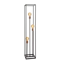 Lampadar Lucide ARTHUR stil modern metal negru cuper forma dreptunghi E27 IP20 - 08724/03/30