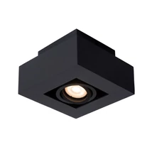Plafoniera tip spot Lucide XIRAX stil modern aluminiu negru forma unghiular GU10-LED IP20 - 09119/06/30