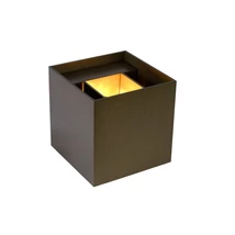 Aplica de perete Lucide XIO stil modern aluminiu cafea forma unghiular G9-LED IP20 - 09217/04/97