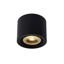 Plafoniera tip spot Lucide FEDLER stil modern aluminiu negru forma rotund GU10-LED IP20 - 09921/12/30
