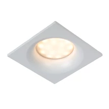 Spot incastrabil baie Lucide ZIVA stil modern aluminiu alb forma unghiular GU10 IP44 - 09924/01/31
