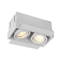 Spot incastrabil Lucide TRIMLESS stil modern aluminiu alb forma dreptunghi GU10 IP20 - 09925/02/31