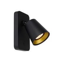 Aplica spot Lucide TURNON stil modern aluminiu negru auriu mat-alama GU10-LED IP20 - 09928/05/30