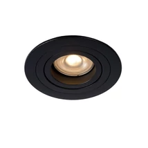 Spot incastrabil Lucide TUBE stil modern aluminiu negru forma rotund GU10 IP20 - 22954/01/30