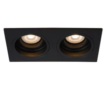 Spot incastrabil Lucide EMBED stil modern metal negru forma dreptunghi GU10 IP20 - 22959/02/30