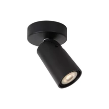 Plafoniera tip spot Lucide XYRUS stil modern aluminiu negru forma rotund GU10-LED IP20 - 23954/06/30