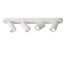 Plafoniera tip spot Lucide XYRUS stil modern aluminiu alb forma ovala GU10-LED IP20 - 23954/21/31