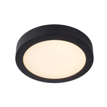 Plafoniera baie Lucide BRICE-LED stil modern aluminiu negru forma rotund LED IP44 - 28116/24/30