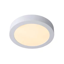 Plafoniera baie Lucide BRICE-LED stil modern aluminiu alb forma rotund LED IP44 - 28116/24/31