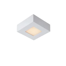Plafoniera baie Lucide BRICE-LED stil modern aluminiu alb forma unghiular LED IP44 - 28117/11/31