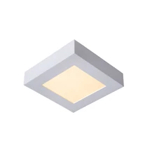 Plafoniera baie Lucide BRICE-LED stil modern aluminiu alb forma unghiular LED IP44 - 28117/17/31