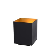 Veioza Lucide SUZY stil modern metal negru auriu mat-alama forma dreptunghi E14 IP20 - 45589/01/30