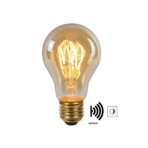 Bec filament cu senzor crepuscular Lucide E27-LED 4W 300lm 2200K 360° Cri80 sticla chihlimbar - 49042/04/62