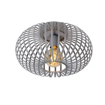Plafoniera Lucide MANUELA stil Vintage metal gri forma rotund E27 IP20 - 78174/40/36