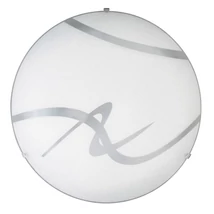 Plafoniera Rabalux SOLEY E27 metal plastic alb cu abajur sticla alb cu motivestil traditional IP20 - 1819
