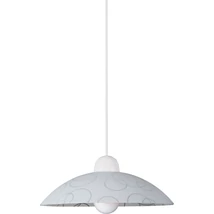 Pendul Rabalux ADA E27 plastic alb cu abajur sticla transparentstil traditional IP20 - 1844
