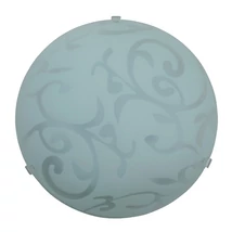 Plafoniera Rabalux SCROLL E27 metal plastic alb cu abajur sticla transparentstil traditional IP20 - 1845