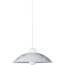Pendul Rabalux BLOOMY E27 plastic alb cu abajur sticla stil traditional IP20 - 1848