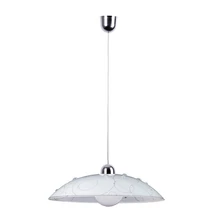 Pendul Rabalux JOLLY E27 plastic alb cu motive cu abajur sticla stil traditional IP20 - 1864
