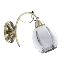 Aplica de perete Rabalux JOEL E27 metal bronz cu abajur sticla albstil clasic IP20 - 2269