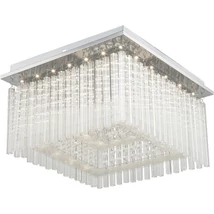 Plafoniera Rabalux DANIELLE LED 21W metal crom cu abajur acril sticla cristal transparentstil modern IP20 - 2448