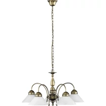 Candelabru Rabalux MARIAN E27 metal bronz cu abajur sticla albstil clasic IP20 - 2705
