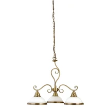 Candelabru Rabalux ELISETT E27 metal bronz cu abajur sticla stil clasic IP20 - 2753