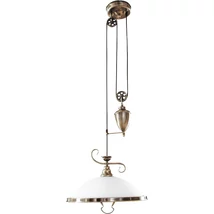 Candelabru Rabalux ELISETT E27 metal bronz cu abajur sticla stil clasic IP20 - 2756